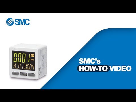 SMC ISE20 - Set up session 1: Setting the switch point and hysteresis of the ISE20