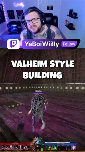 Valheim Style Building in QUINFALL! #thequinfall #quinfall #shorts