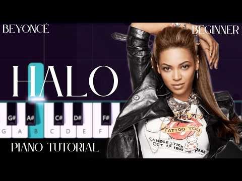 Beyoncé - Halo (Beginner Piano Tutorial)
