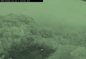 2.7K views · 79 reactions | LOOK: 5 June 2022 10:37AM Bulusan eruption partially captured by real-time infra-red camera at the Upper Slope (VBUS) Observation Station on the western flank. The summit was cloud-covered but gray ash could be seen blanketing the area and causing temporary blackout of the camera. | Philippine Institute of Volcanology and Seismology (PHIVOLCS-DOST) | Facebook
