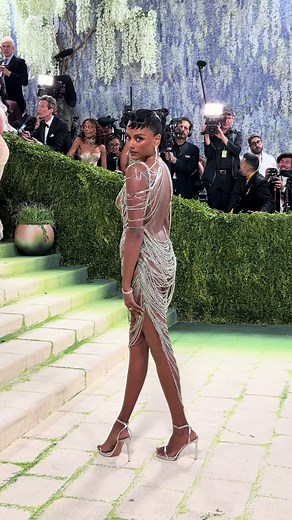 Simone Ashley Arrives at the Met Gala