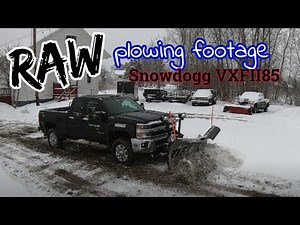 Snowdogg VXFII85 Snow Plow V Blade Pushing Snow