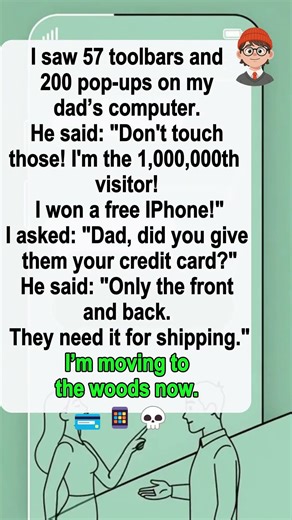 MY DAD WON A FREE IPHONE... 💳💀 Dad vs. Internet Scams! 📱🤣
