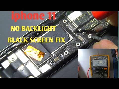 iPhone 11 Black Screen No,Display Backlight 100% fix