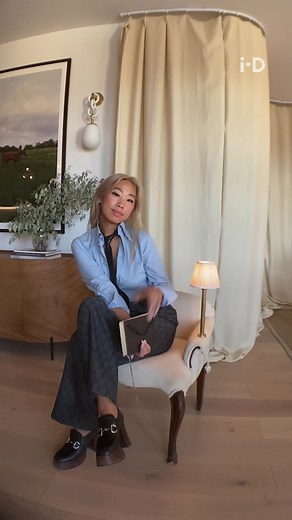 DIY Vintage Chair Lamp with Gucci Jewelry