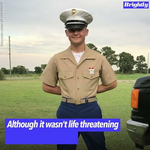 When a Marine missed boot camp graduation, hospital staff took action | GMA