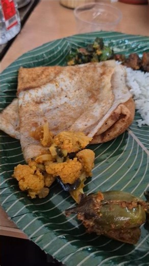 Sharing is caring: each one shares tiffin in a community lunch we had in Hyderabad