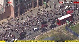 340K views · 4.5K reactions | Protests are taking place in London in solidarity with the protests in the United States following the death of George Floyd. Read the latest here: https://trib.al/TpjV2l5 | Sky News | Facebook