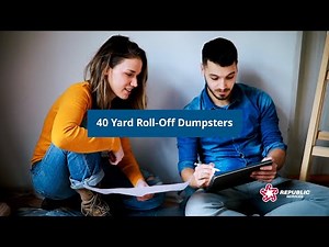 40-Yard Roll-Off Dumpster Rentals for Home/Residential