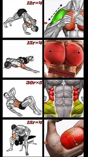 upper body workout at home ! ☠️💪 #shorts​​ #short​​ #trending​​ #gym​​ #youtubeshorts