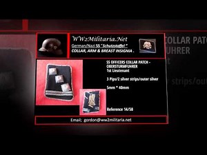 SS Collar patches and tabs of Nazi Germany | WW2 Militaria