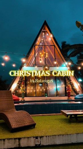 checkout this Christmas Cabin in Batangas 🎄✨ 📍 @Ohannah Cabin #christmascabin #ohannahcabin #airbnbbatangas #staycation #batangas