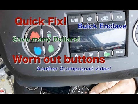 Buick Enclave heater control button fix | GRAMPZQUAD