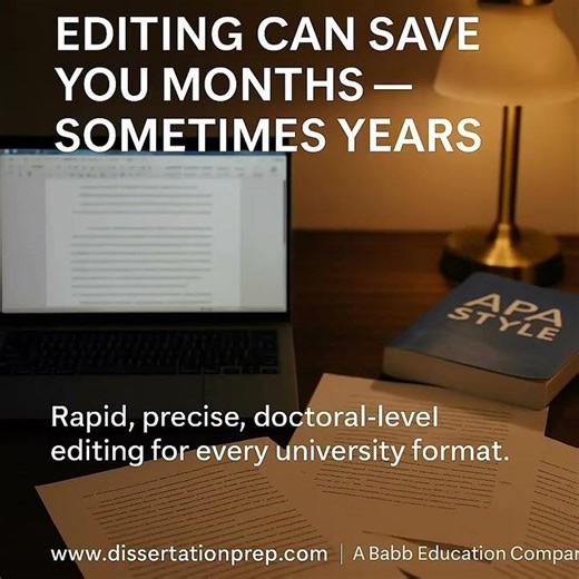 Editing Can Save Months.. Sometimes Years (Dissertation Prep)