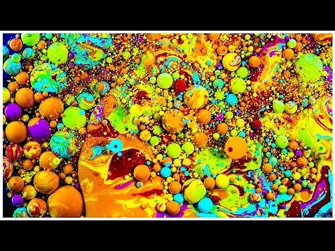 #102 How to make Bubbles with acrylic paint. Macro shots