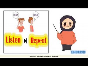 Grade 4 English Module 1 Let's Talk