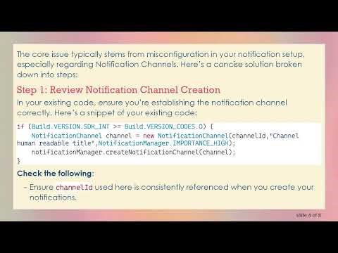 How to Fix Your Android Firebase Heads-up Notification Issues
