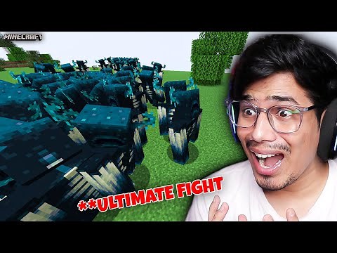 All Youtubers VS Warden In Minecraft 😱
