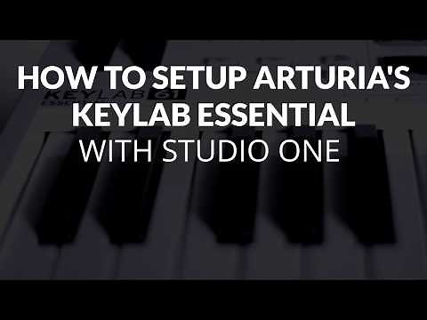 How To Setup Arturia's KeyLab Essential With Studio One