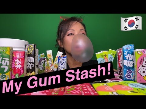 ALL KOREAN GUM FROM GRANNY'S STASH 🇰🇷 | GUM OPENING, SNAPPING SOUNDS & BUBBLE BLOWING (REQUESTED)