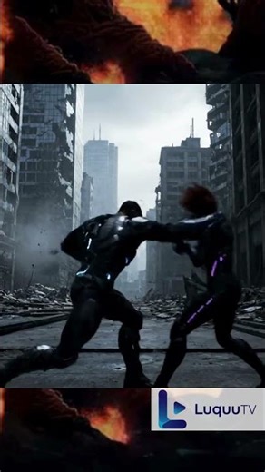Epic Sci-Fi Fight Scene || LuquuTV || #shorts #shortsfeed