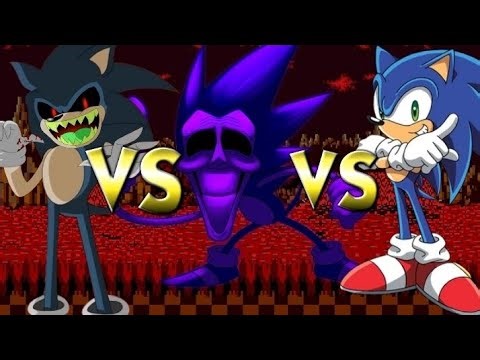 SONIC.EXE VS MAJIN SONIC VS SONIC [RIVAL OF AHETER]