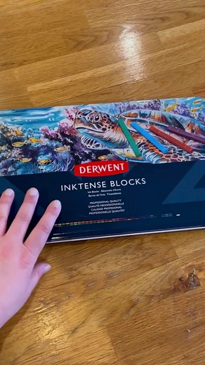 "Lost in the soothing symphony of Derwent Inktense blocks —ASMR for the creative soul. 🎨✨ Experience the brilliance of the Inktense formulation in pastel-like blocks. Use flat for fuller coverage or use the corner for more precise placement #DerwentMagic #ASMRArtistry #CreativeWhispers #DerwentInktense" | Derwent Art