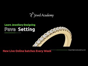 Pave setting in CAD - R3 Jewel Academy