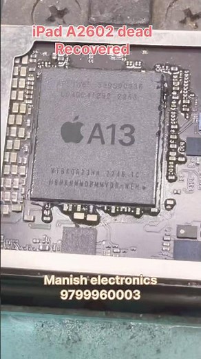 iPad A2602 dead recovered | Manish Electronics Bikaner #ipad #A2602 #mobilerepairing #bikaner