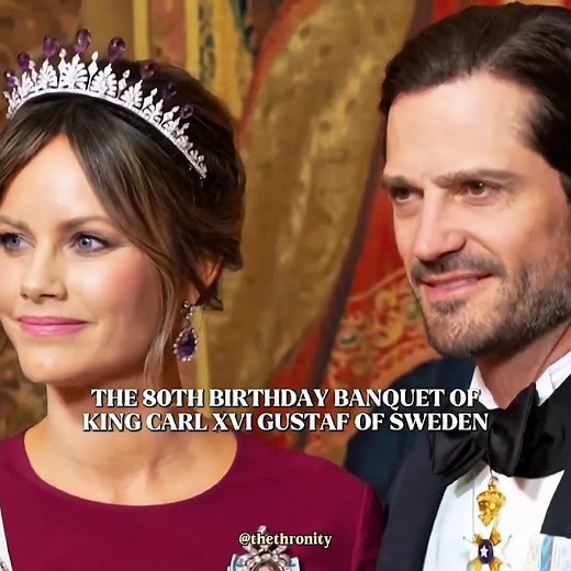 The 80th Birthday Banquet of Carl Gustaf 👑 #europeanroyalfamily #swedishroyalfamily #kingcarlgustaf