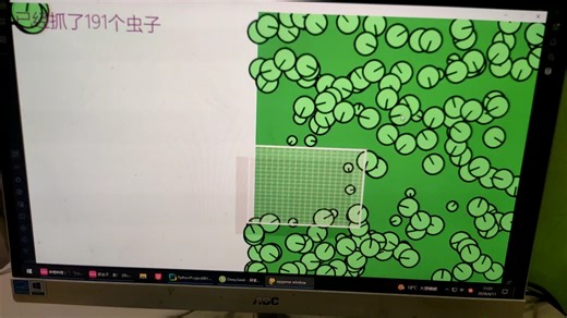 用Python编程的第18个作品《减压无脑爽捉虫子》小游戏
