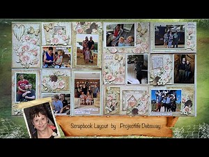 How to Scrapbook a layout process video for Projectlife Pocket pages - Alchemy of Art papers