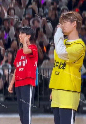やがみちゃんへ じゅうくんだよ⭐️ 第5回EBiDAN大運動会『スポーツマンヒップ』 #EBiDAN大運動会 #ICEx #MILK #八神遼介 #山中柔太朗 @八神 @ICEx OFFICIAL @M!LK