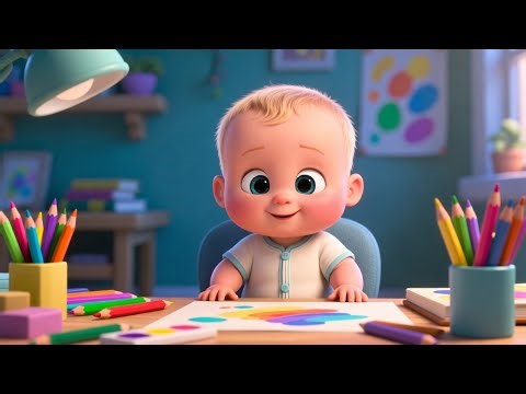 Study Time Quiet Desk 📚🖊️ Calm Learning Song for Kids | Baby Focus & Fun