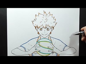 vẽ Hinata Shouyo | Haikyuu | how to draw Hinata Shoyo