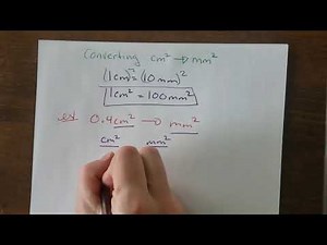 Ex 3 cm2 to mm2