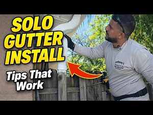 Installing Gutters BY MYSELF (Step-by-Step Tips & Tricks for Beginners!)