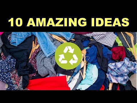 😊🔟10 Amazing ways to REUSE OR RECYCLE OLD CLOTHES @diyprocessbyhema
