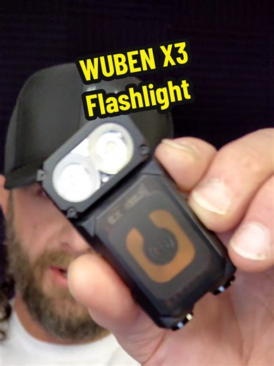 Wuben X3 Premium Edition is a game changer 🔦 180° rotating head, up to 700 lumens, and it comes with a 3000mAh rechargeable box so you’re always powered up. Compact, versatile, and crazy practical for EDC. #WubenX3 #EDCFlashlight #700Lumens #EverydayCarry #gearup