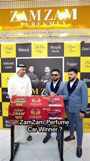 ZamZam Perfume Car Winner .??@zamzam_brothers_official @zamzam_perfumes_official #zamelectproperties #zamzamperfumes #foryou