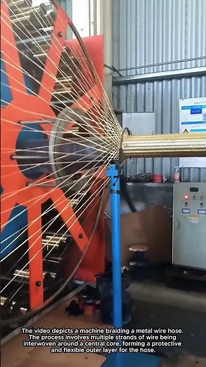Machine Braiding a Metal Wire Hose