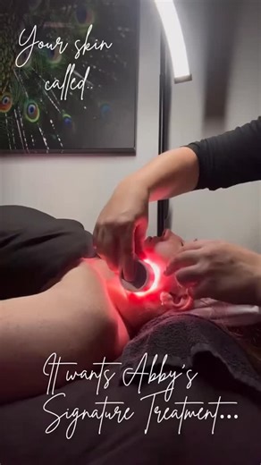 ✨ Your skin called… it wants Abby’s Signature Treatment ✨ This isn’t your average facial — it’s my most requested, results-driven treatment designed to transform your skin while giving you the relaxation you absolutely deserve. This experience blends luxury science: • Red light therapy to calm inflammation, boost collagen, speed healing, and brighten the complexion • Dermaplaning for that ultra-smooth, glassy glow • Enzyme or chemical exfoliation tailored to your skin’s exact needs • Deep hydrat
