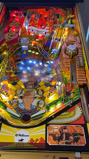 A possessed Indiana Jones pinball machine. | Patrick Scott Patterson