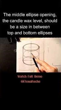 How to Fix your Drawing of Cylindrical Objects #Shorts #realisticdrawing #drawing