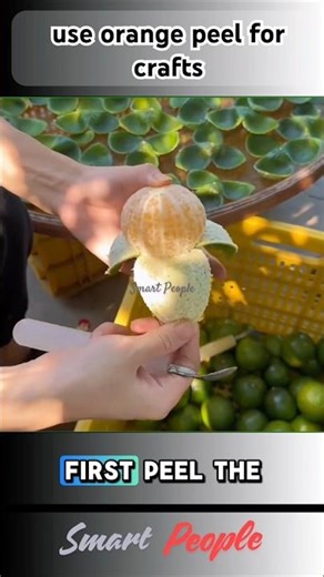 USE ORANGE PEEL FOR CRAFTS #trendingshorts #shorts #craft