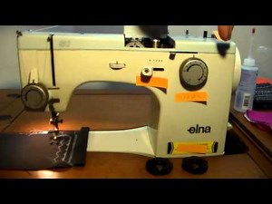 Using an Elna SU 62c Sewing Machine