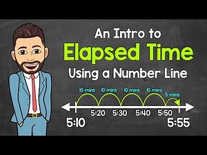 An Intro to Elapsed Time Using a Number Line | Math with Mr. J