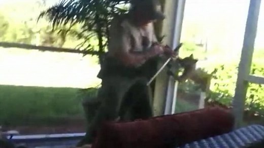 Intense moment Florida wildlife officer attacked by rabid bobcat