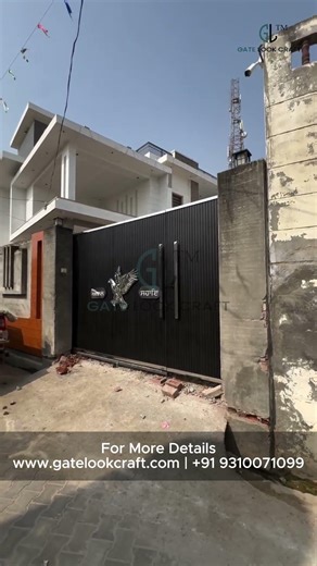 Aluminum Profile Gate Design | Modern, Rust-Free & Stylish Entrance Gate Look Craft #gatelookcraft