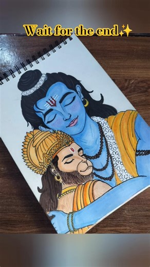 shree Ram hanuman drawing ✨part-3 #shorts #youtubeshorts #viral #trending #art #hanuman #ram